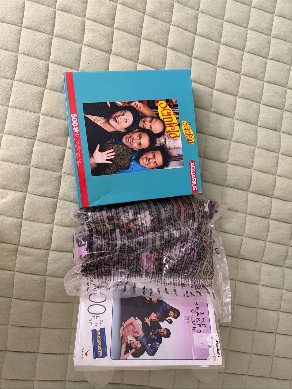 2 500-Piece Puzzles New: Seinfeld and The Breakfast Club